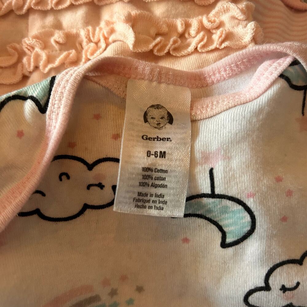 Lot of 25 Baby Girls Clothes NB 0-3m 3-6m Carters Gerber Cloud Island Tahari - Picture 4 of 9